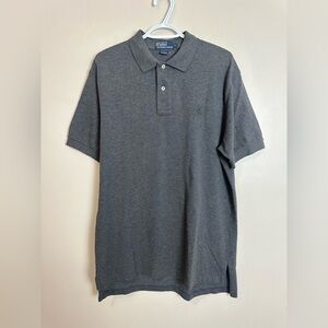 Ralph Lauren Size L Men's Dark Gray Polo Shirt
